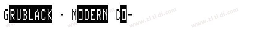 Grublack – Modern Co字体转换